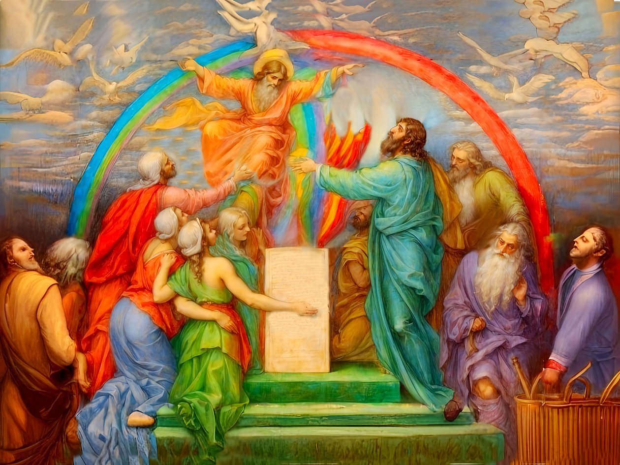 A1_Génesis_19-O Altar de Noé e a Promessa de Deus de Josef Johann Michel