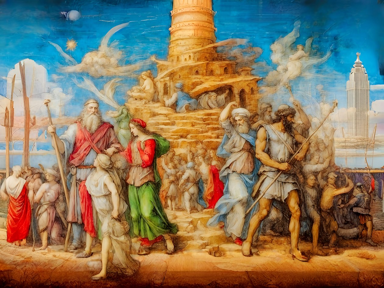 A1_Génesis_21-Torre de Babel de Josef Johann Michel