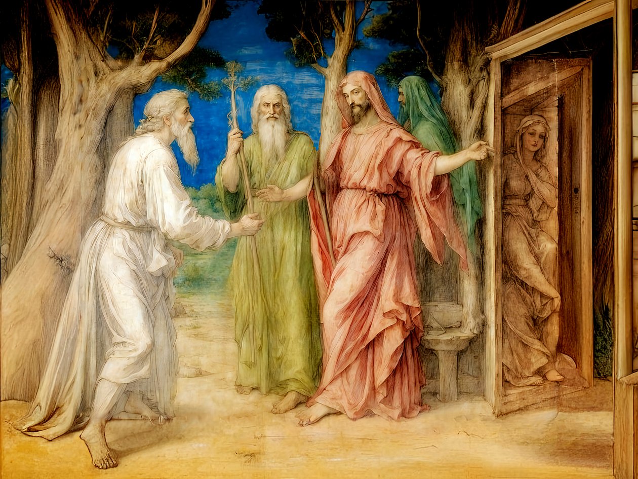 A1_Génesis_25-Três visitantes de Abraão de Josef Johann Michel