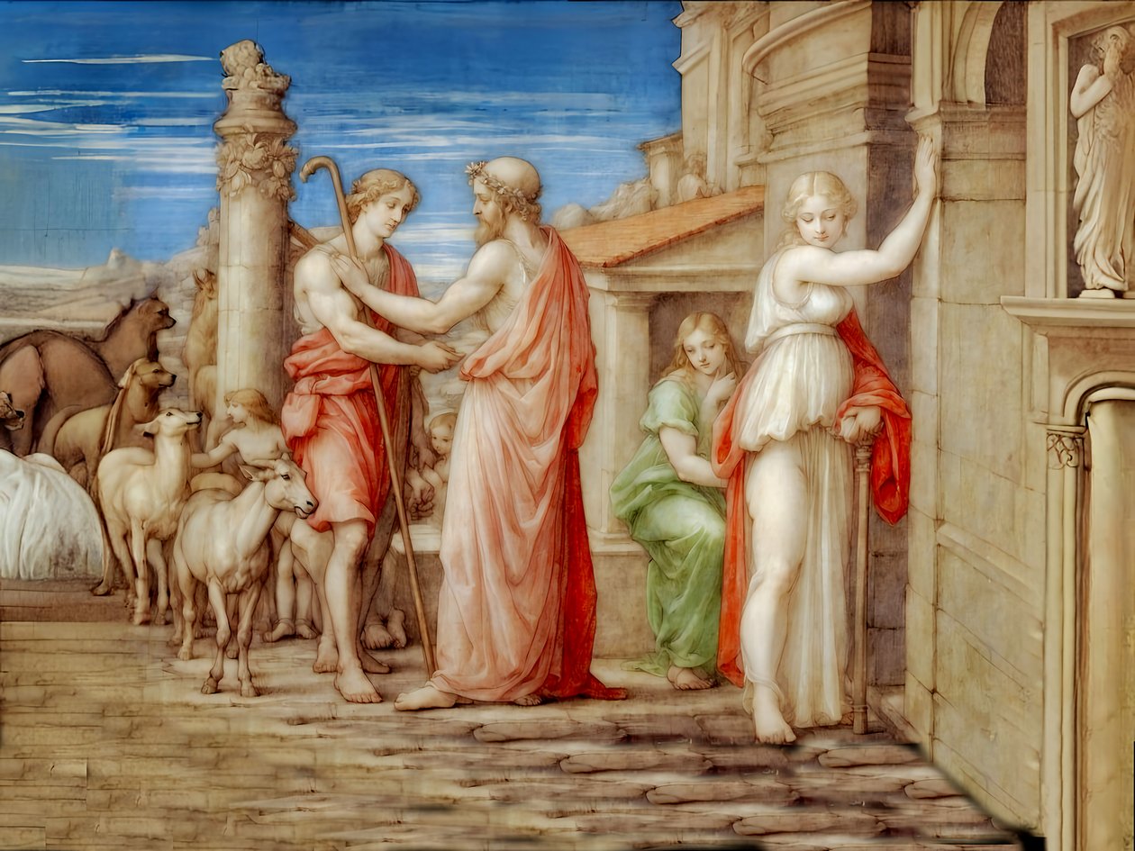 A1_Génesis_34-Jacob trabalha para Labão de Josef Johann Michel