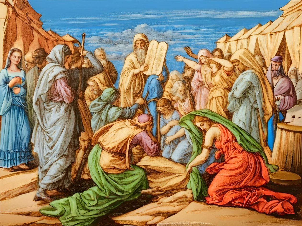 A2_Exodus_14_Ten Commandments 2 de Josef Johann Michel