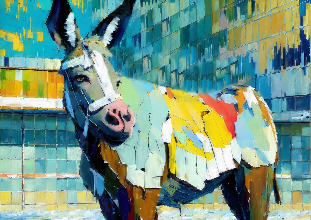 Animais: Burro 3 de Josef Johann Michel