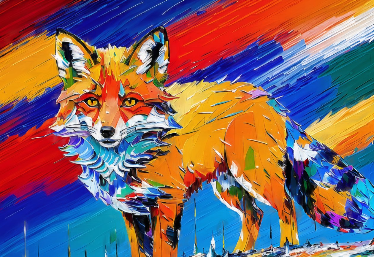 Animais Fox_1 de Josef Johann Michel