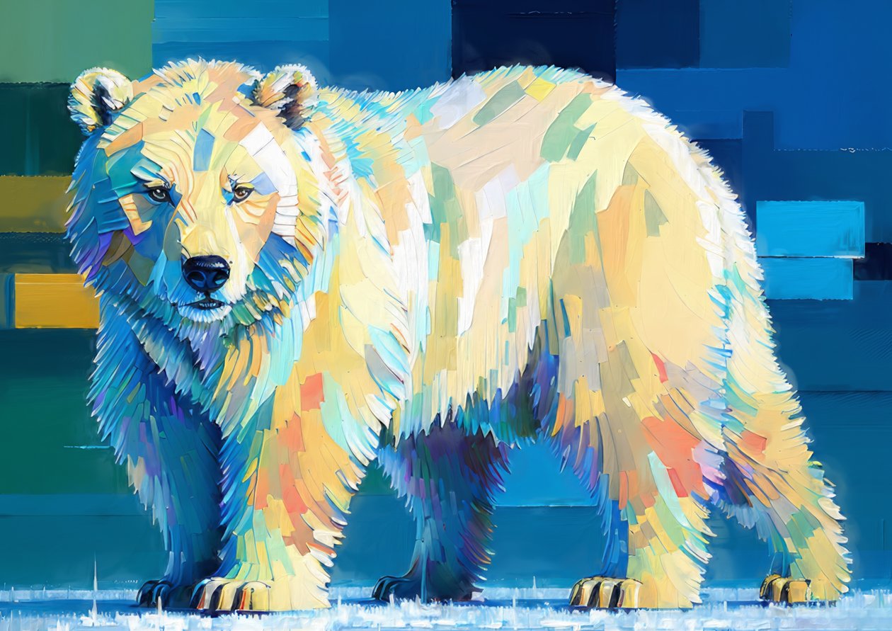 Animais: Urso de gelo 3 de Josef Johann Michel