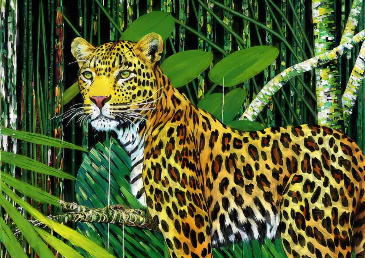 Animais: Leopardo 1 de Josef Johann Michel