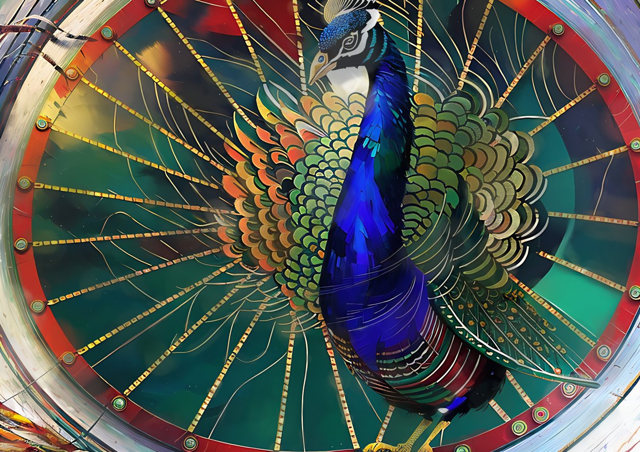 Animais: Pavão 3 de Josef Johann Michel