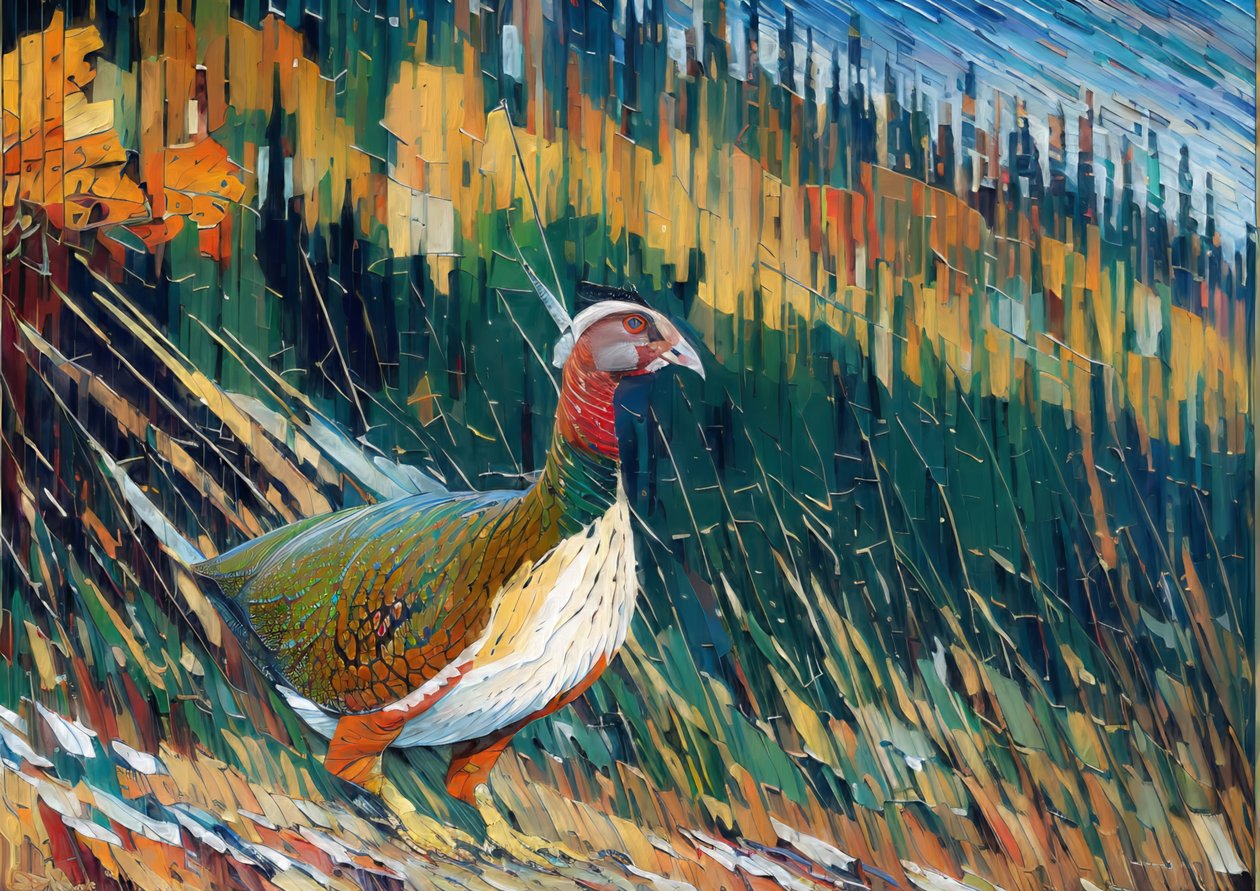 Animais: Faisão 1 de Josef Johann Michel