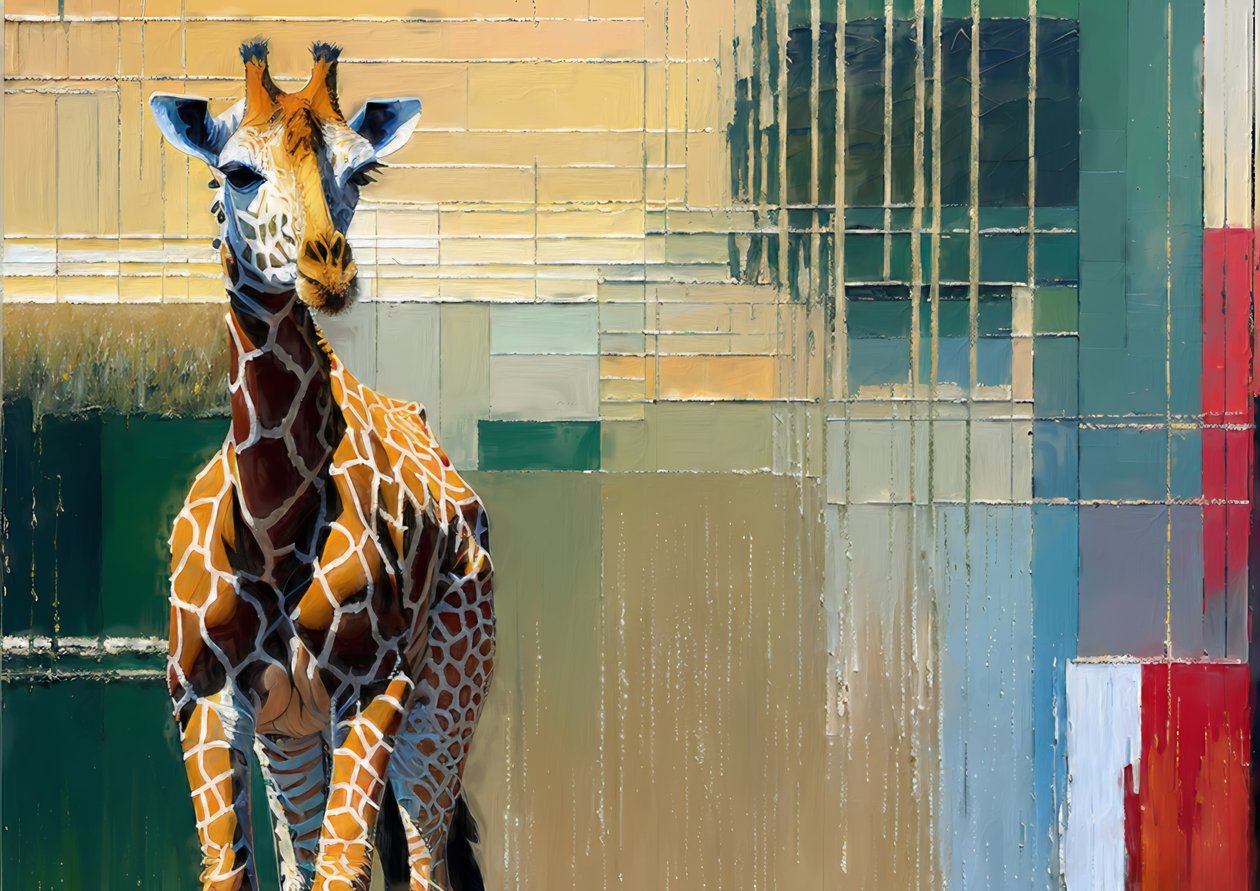 Animais: girafas 4 de Josef Johann Michel