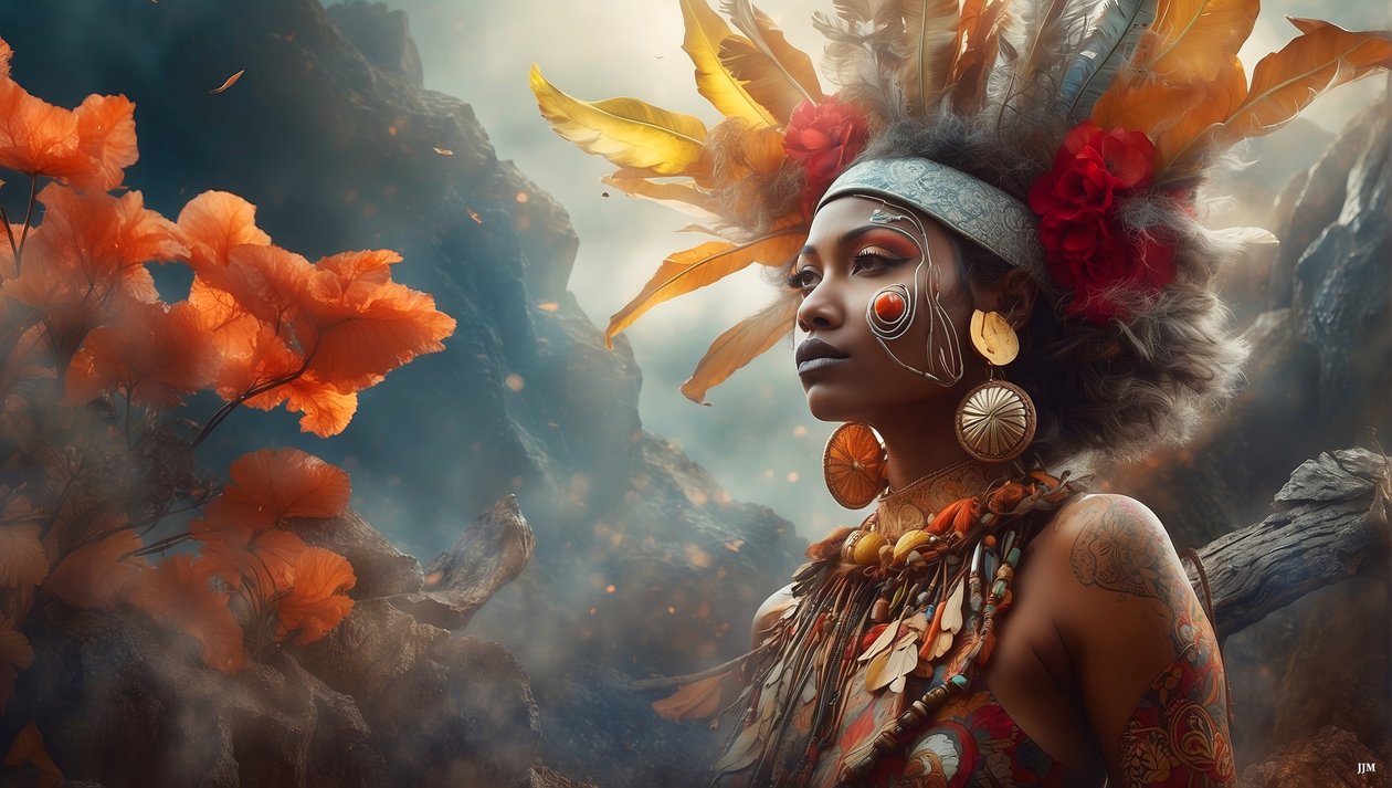 Dreamcore_dreamlike_scene-Aborigines_02 de Josef Johann Michel