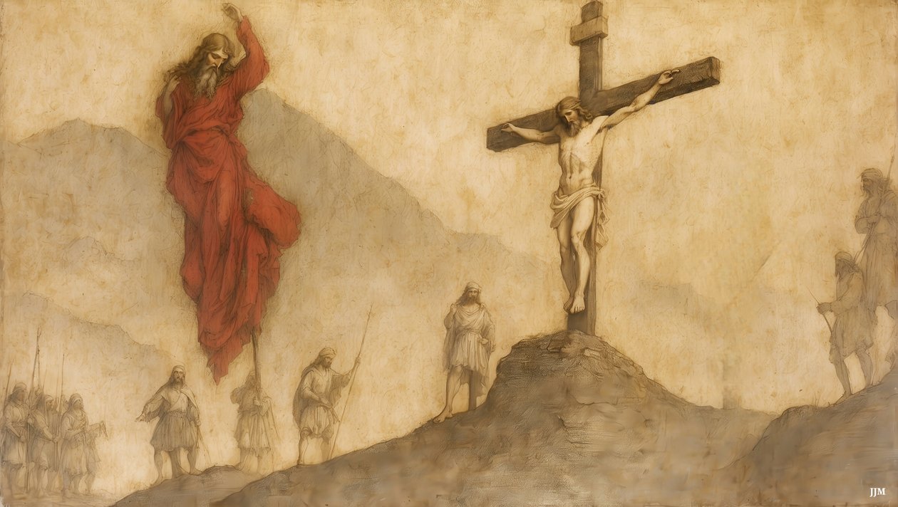 Jesus_Kreuzigung-Eli, Eli, lema sabachtani de Josef Johann Michel