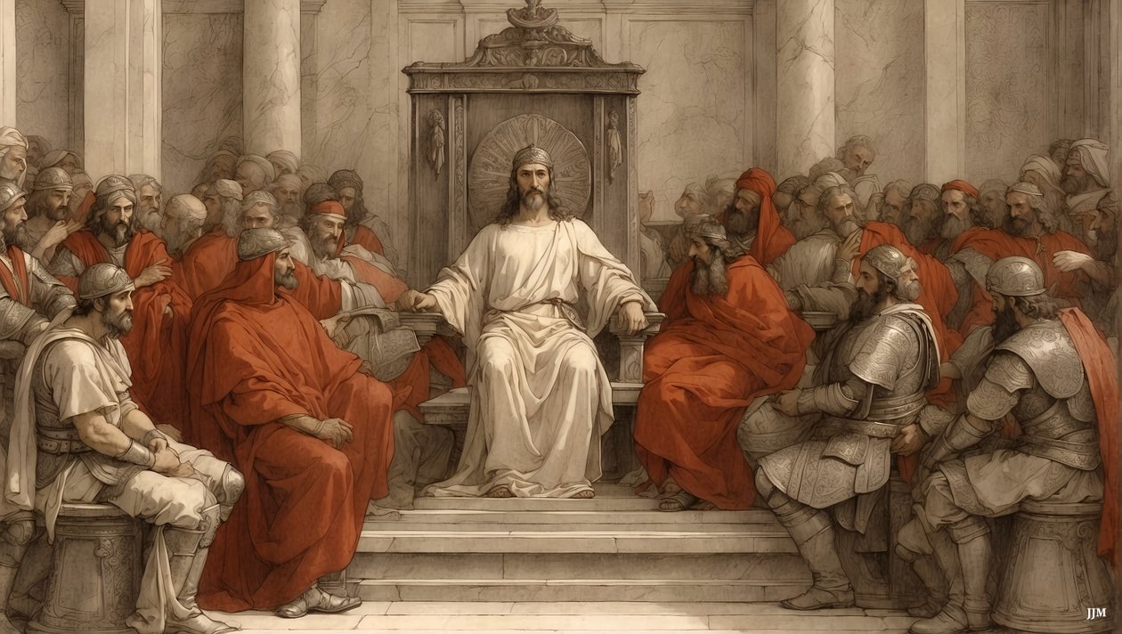Jesus_Pilado no tribunal_01 de Josef Johann Michel