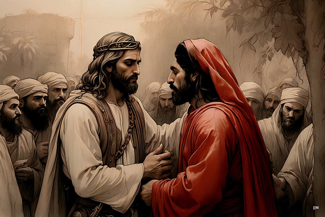 Jesus_traído por Judas_01 de Josef Johann Michel