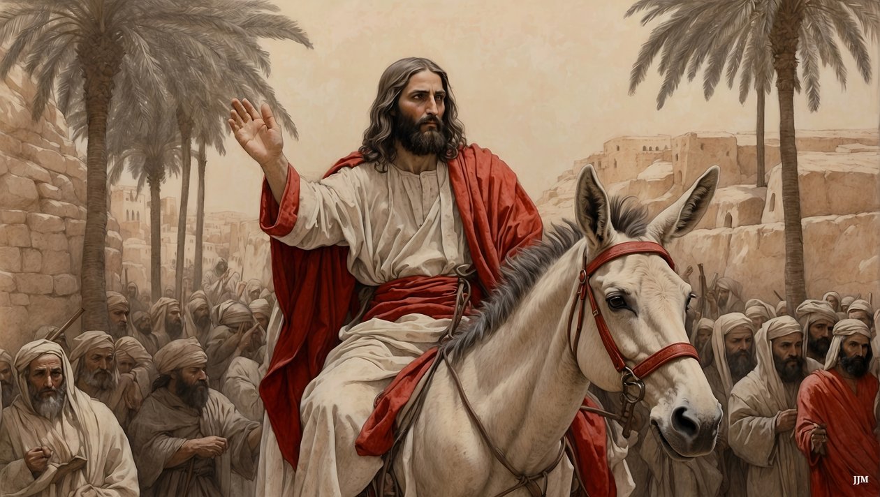 Jesus_entra_em_Jerusalém_03 de Josef Johann Michel