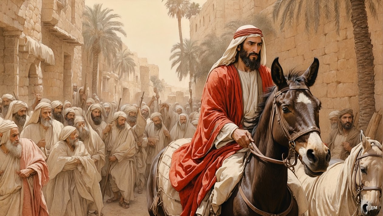 Jesus_entra em Jerusalém_04 de Josef Johann Michel