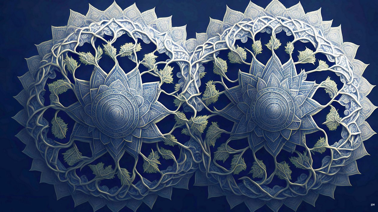 mandala: elementos africanos_02 de Josef Johann Michel