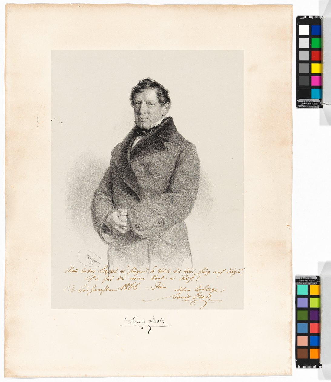 Alois (Louis) Grois (1809-1874), cantor, ator de Josef Kriehuber