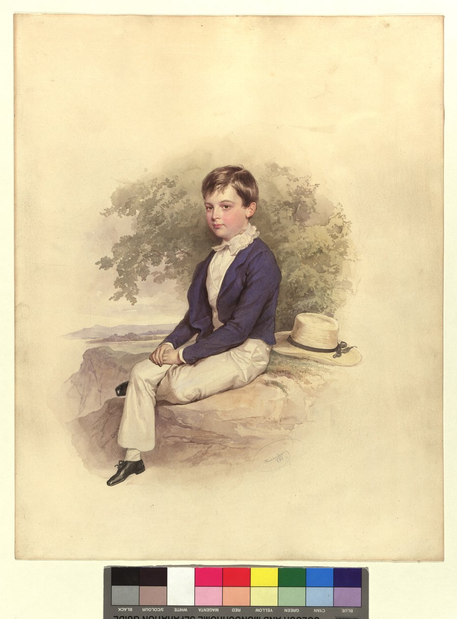 Retrato de um jovem conde Esterházy de Josef Kriehuber