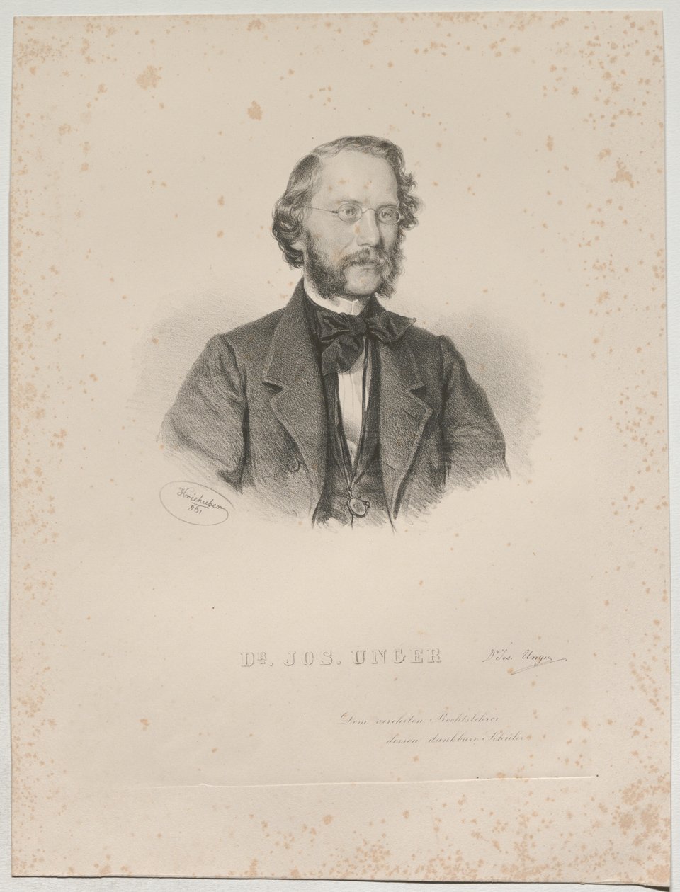 Dr. JOS. UNGER de Josef Kriehuber
