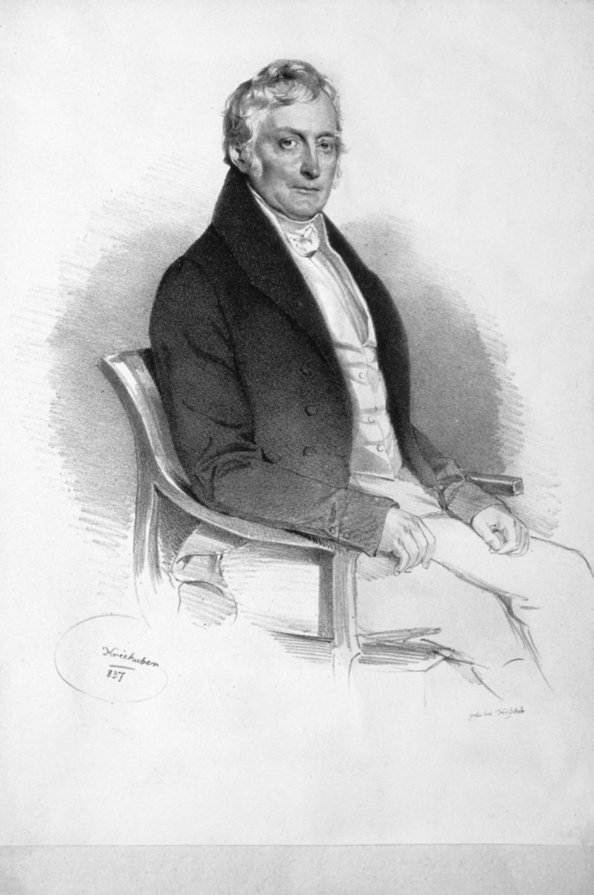 Franz Ferdinand Schiller Litho de Josef Kriehuber