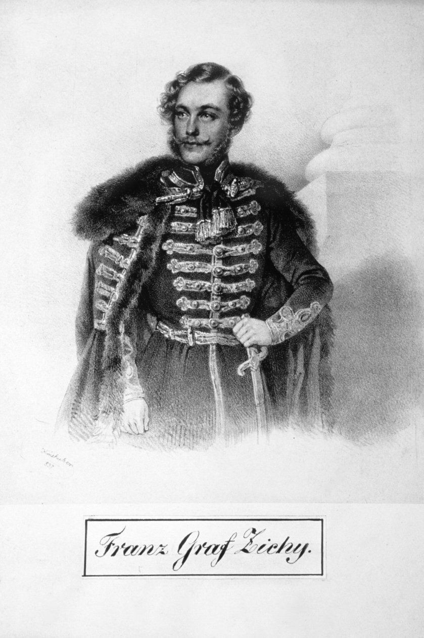 Litografia de Franz Graf Zichy de Josef Kriehuber