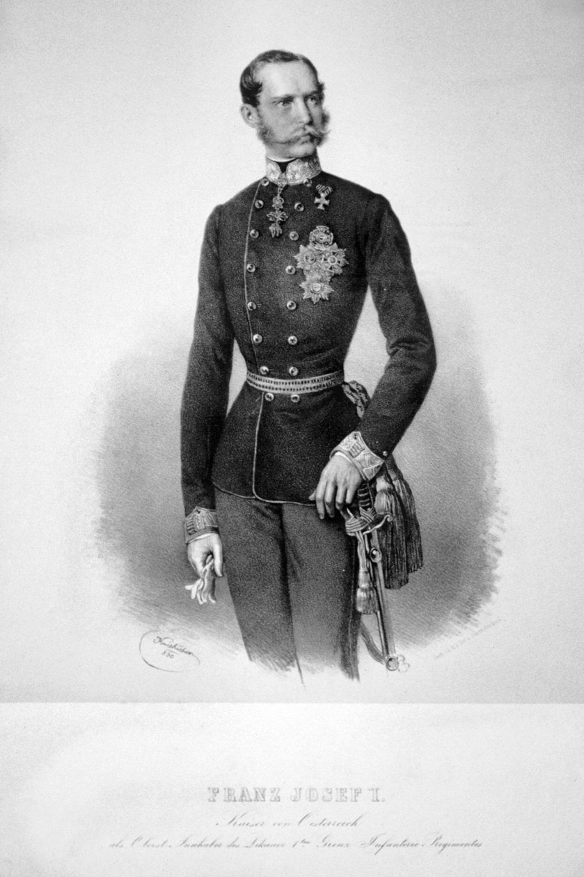 Franz Joseph I 1860 Litho 01 de Josef Kriehuber
