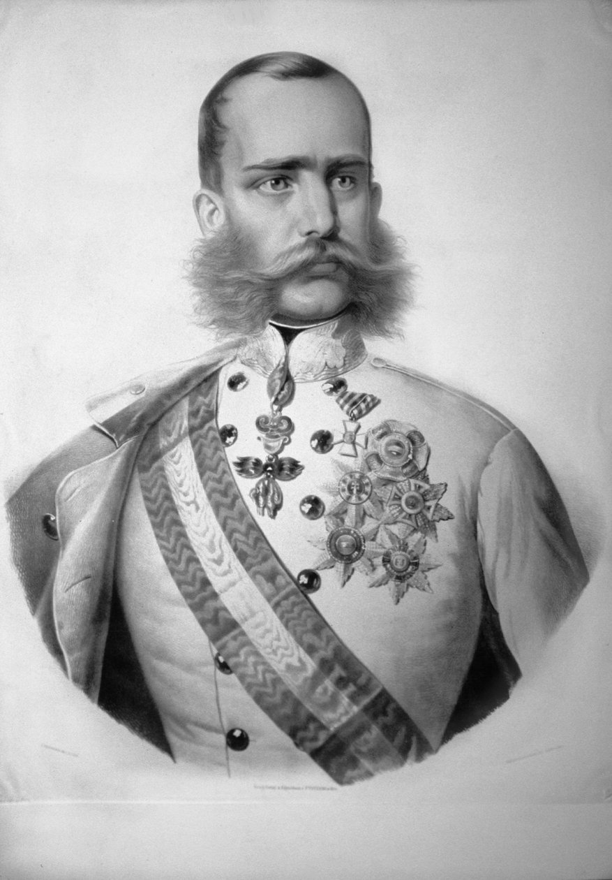 Franz Josef I. Kr. s.a. Litografia de Josef Kriehuber