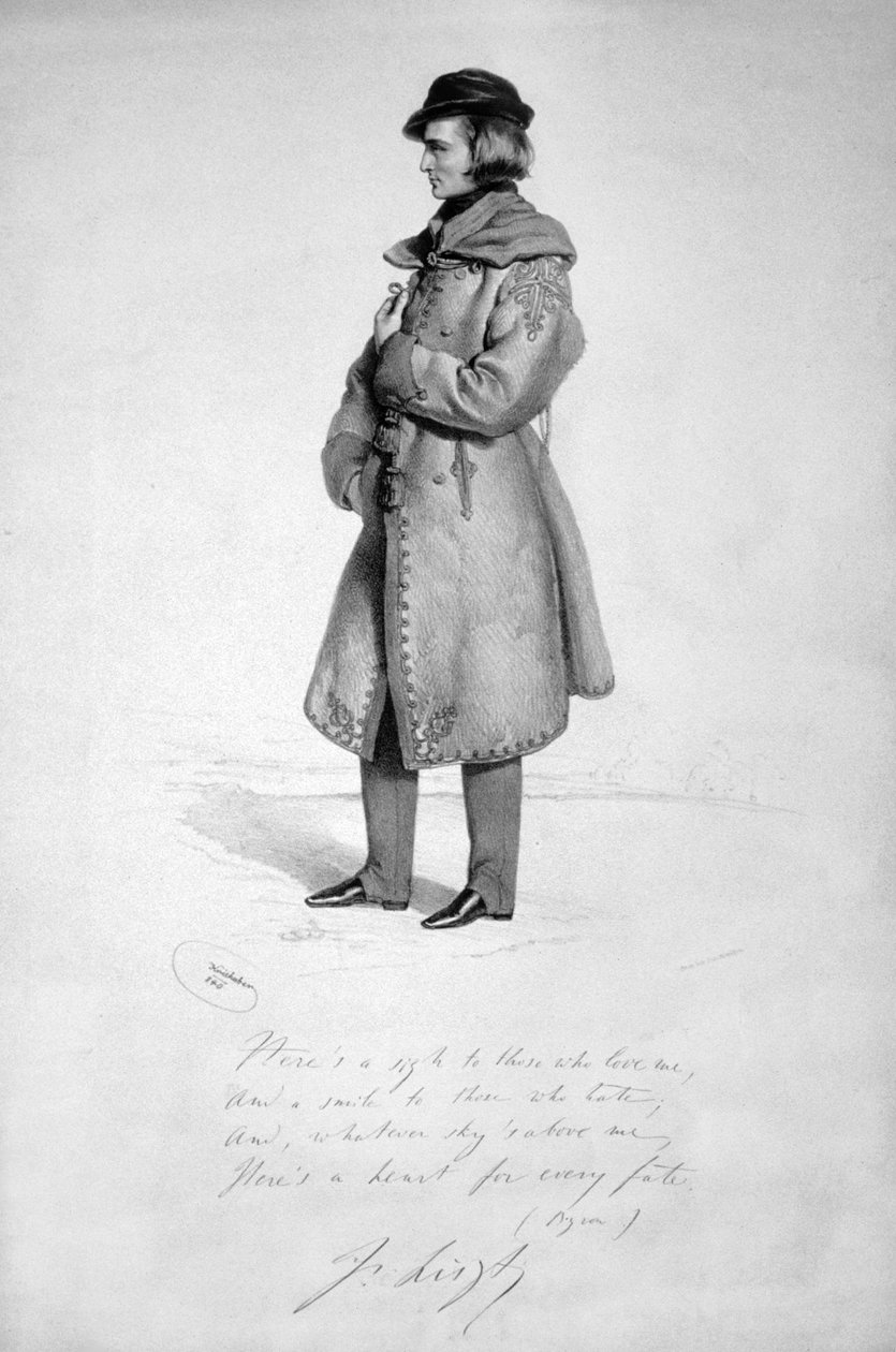 Franz Liszt 1840 de Josef Kriehuber