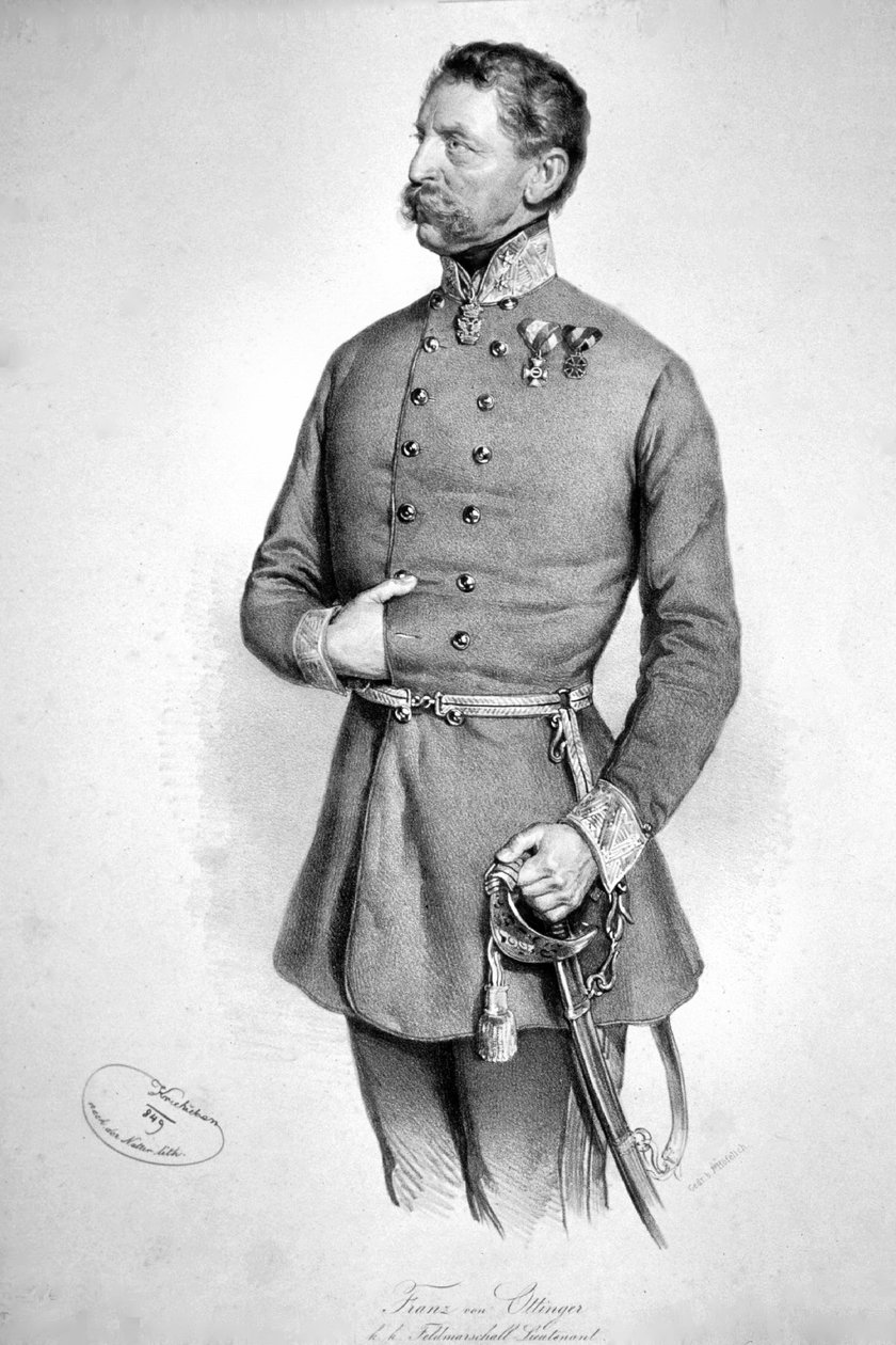 Litografia Franz Ottinger de Josef Kriehuber