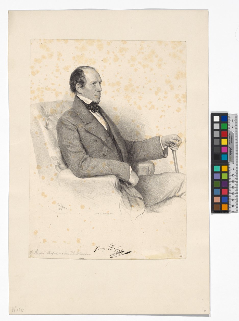 Franz Riepl, diretor do Caminho de Ferro do Norte do Imperador Fernando de Josef Kriehuber