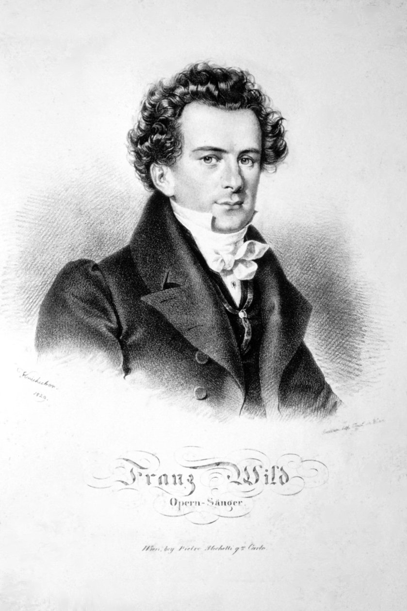 Franz Wild 1829 Litografia de Josef Kriehuber