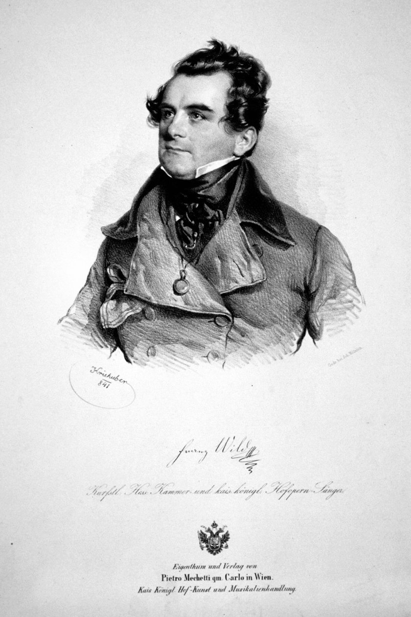 Franz Wild 1841 Litografia de Josef Kriehuber