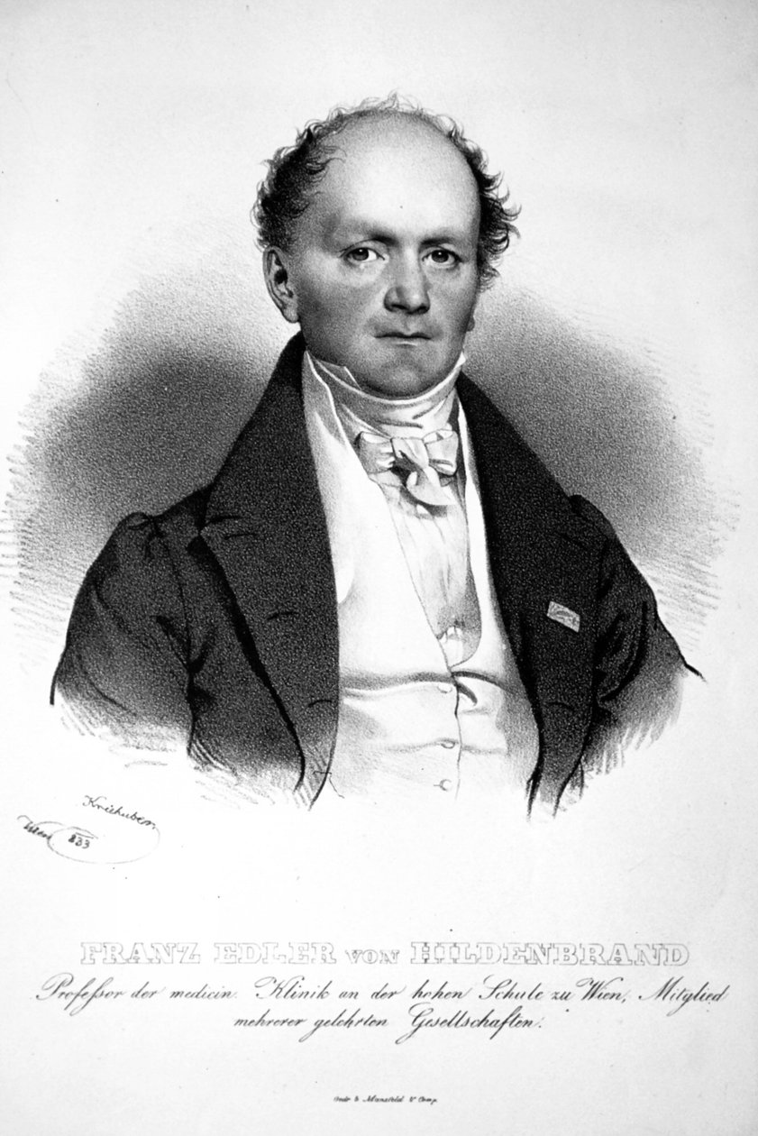Litografia de Franz von Hildenbrand de Josef Kriehuber