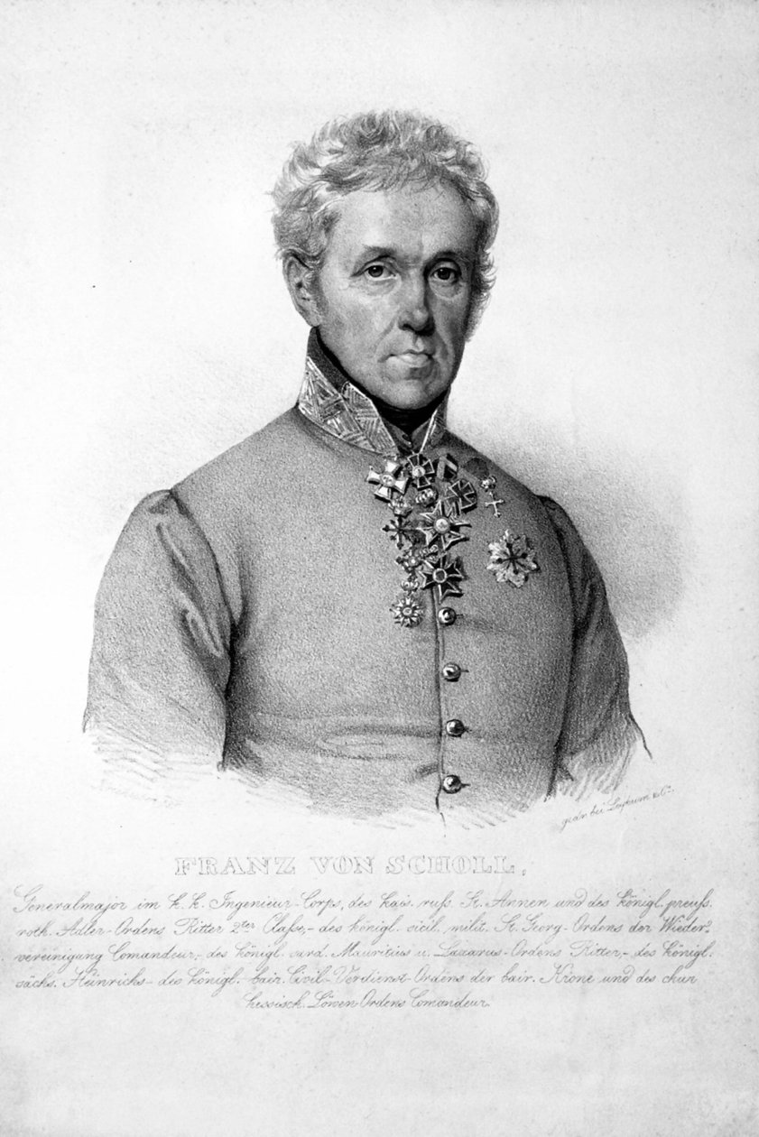 Franz von Scholl Litho de Josef Kriehuber