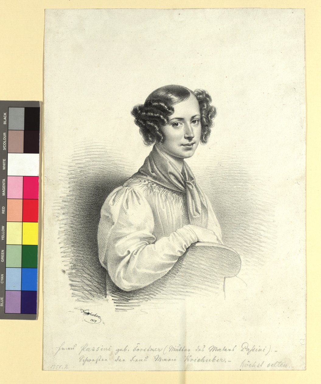 Senhora Alosia Passini, nascida Forstner de Josef Kriehuber