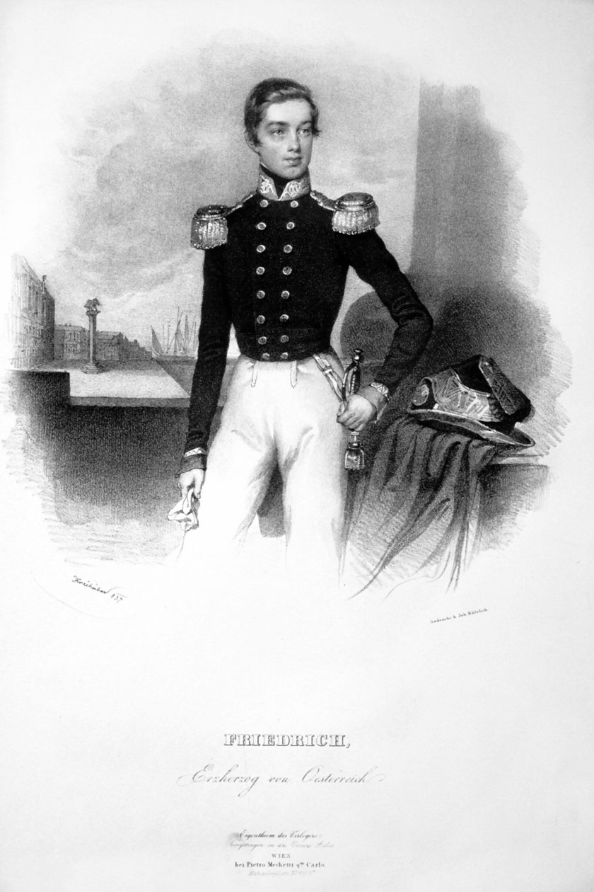 Frederick Archduke Litho de Josef Kriehuber
