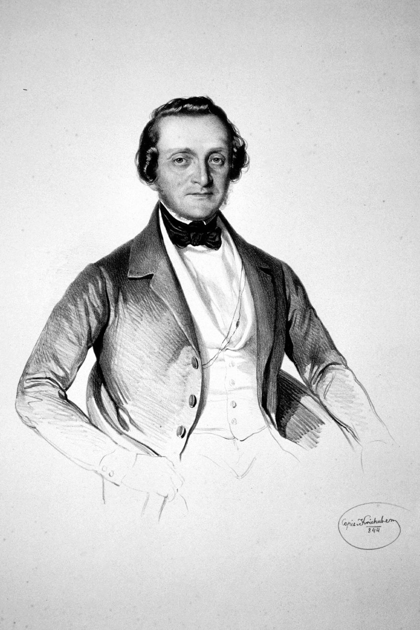Litografia de Friedrich Grimschitz de Josef Kriehuber