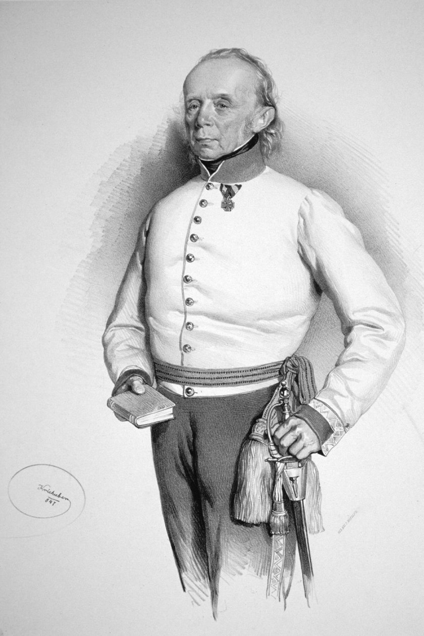 Litografia de Friedrich Hochenegg de Josef Kriehuber