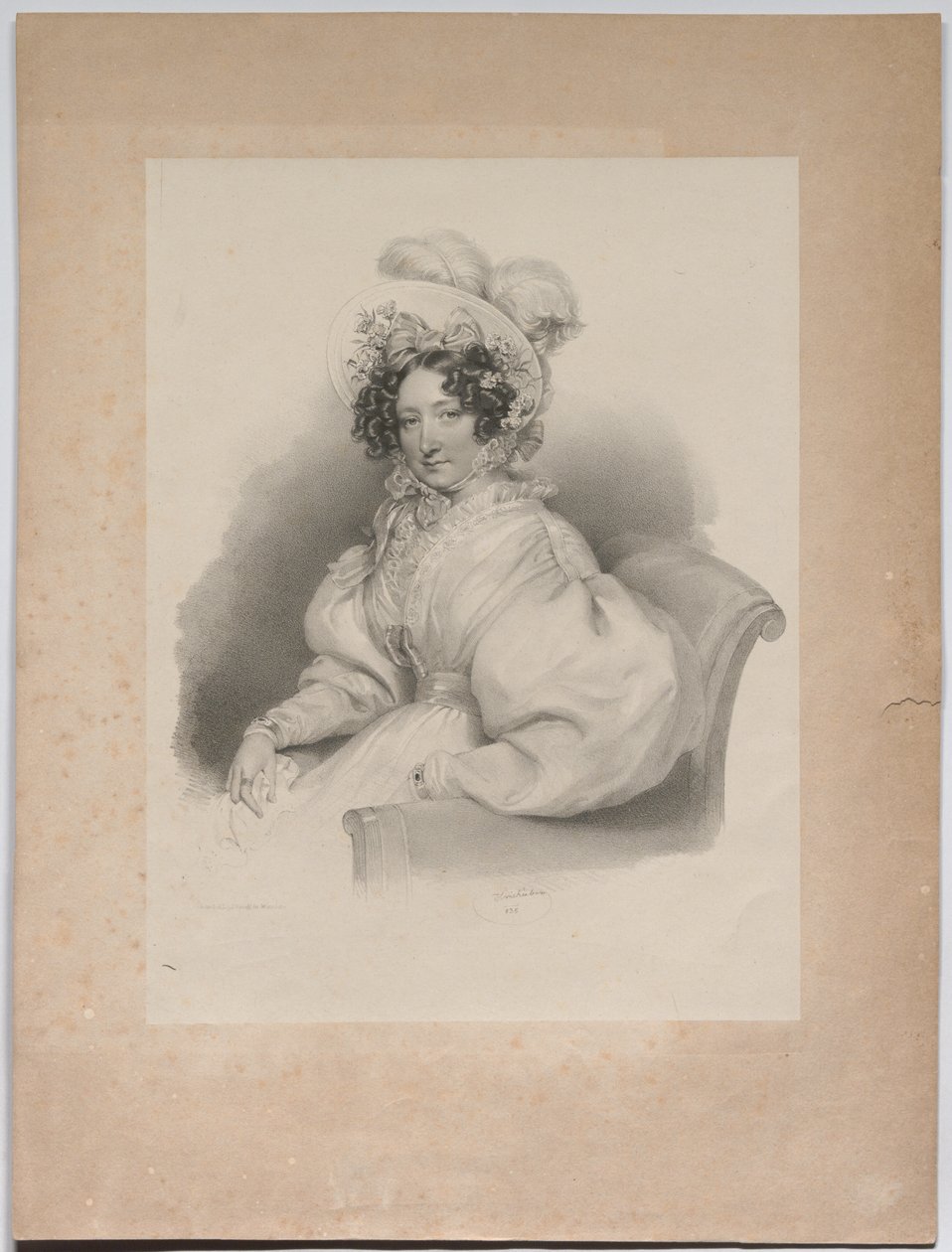 Gabrielle Auersperg, nascida Lobkowitz de Josef Kriehuber