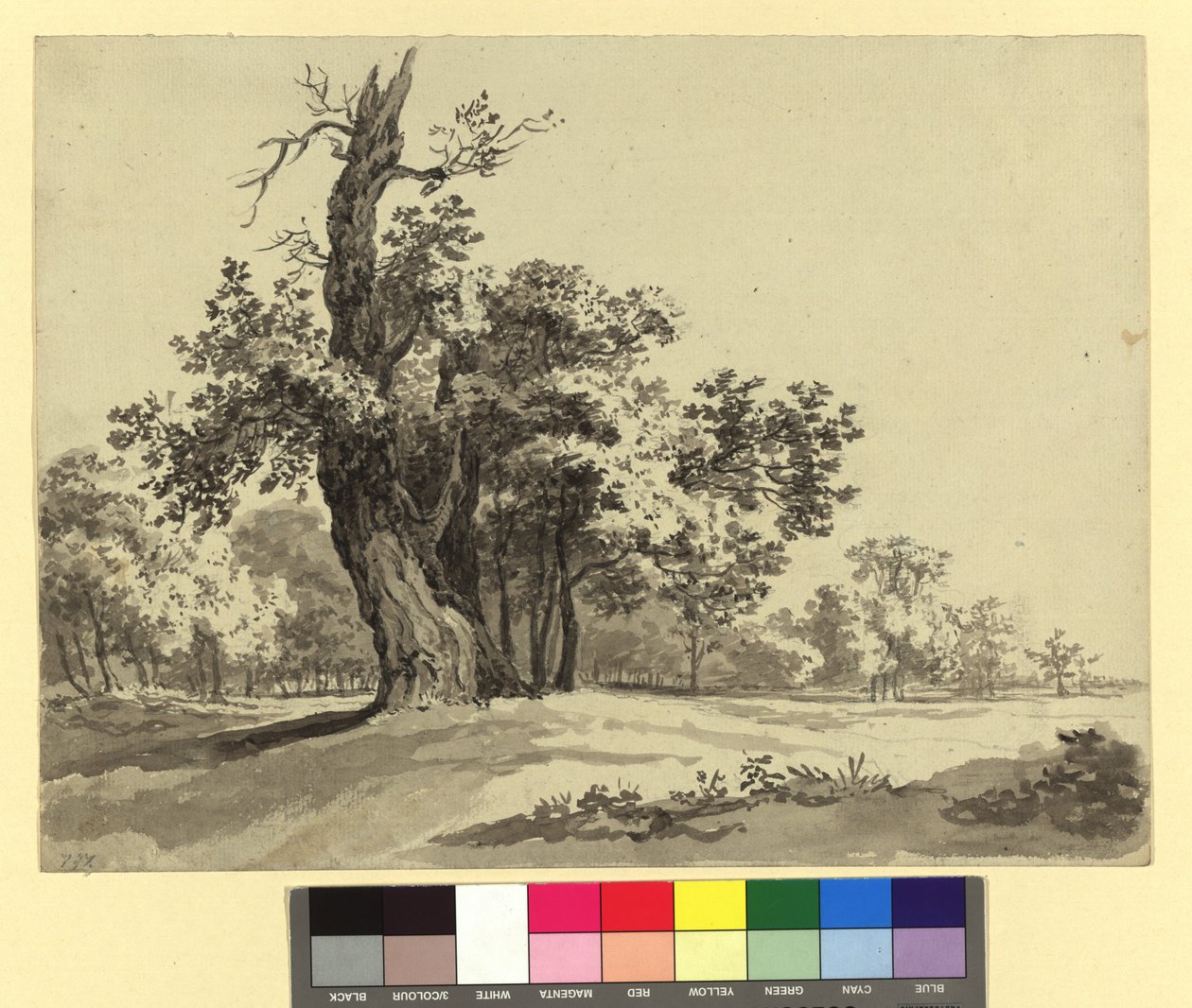 Paisagem do Prater de Josef Kriehuber