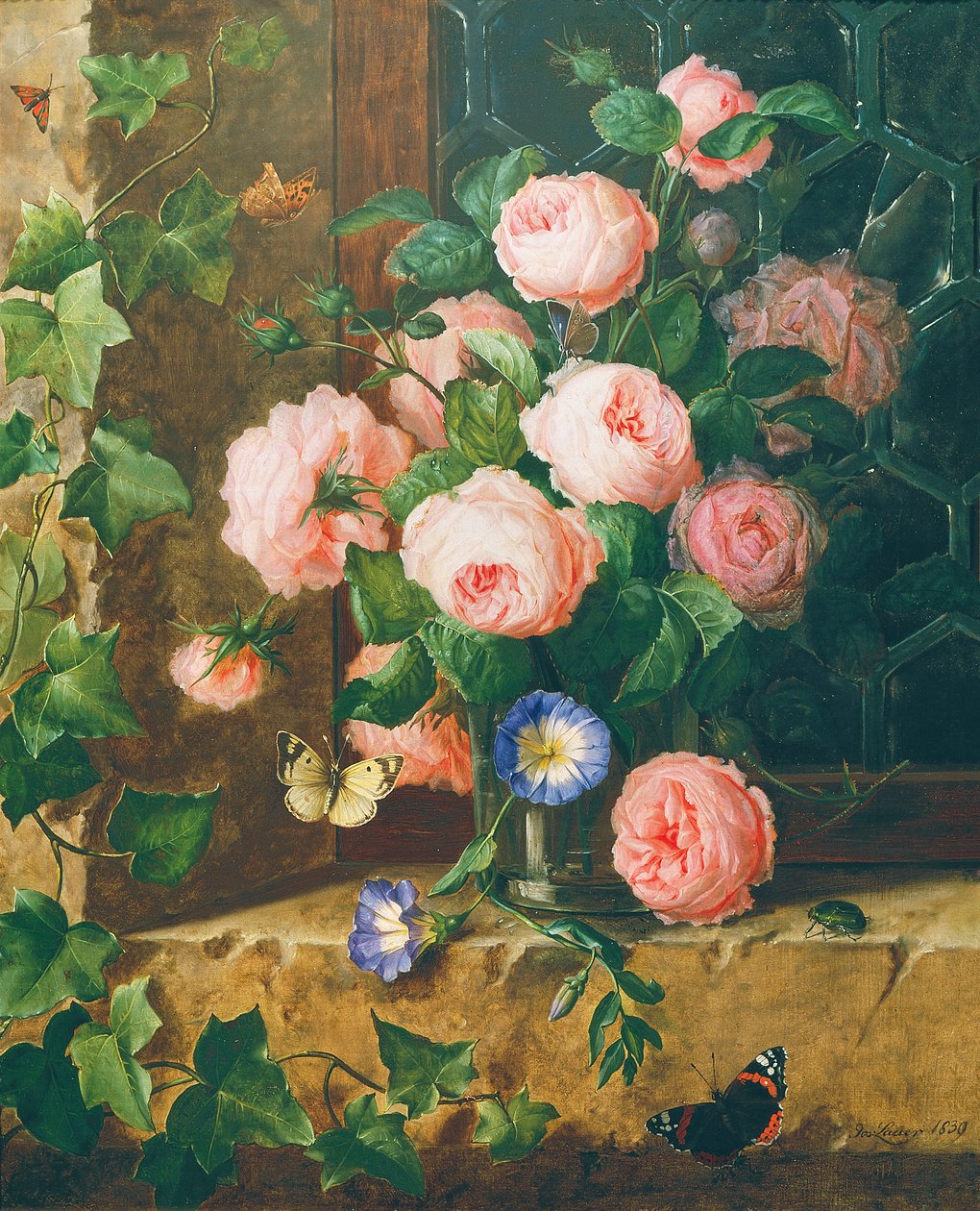 natureza morta floral de Josef Lauer