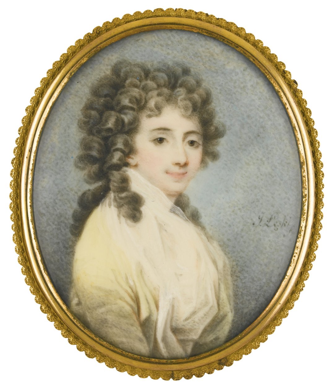 Retrato da condessa Zofia Potocka-Witt 1760-1822, segunda metade do século XVIII de Josef Leski