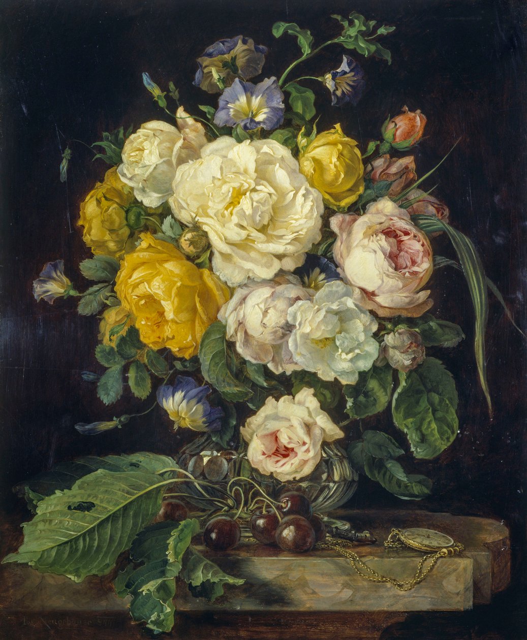 Natureza morta com flores de Josef Neugebauer