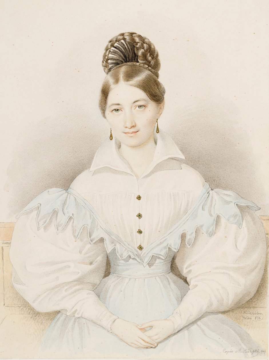 Retrato de Anna Plochl de Josef Nikolaus Kriehuber