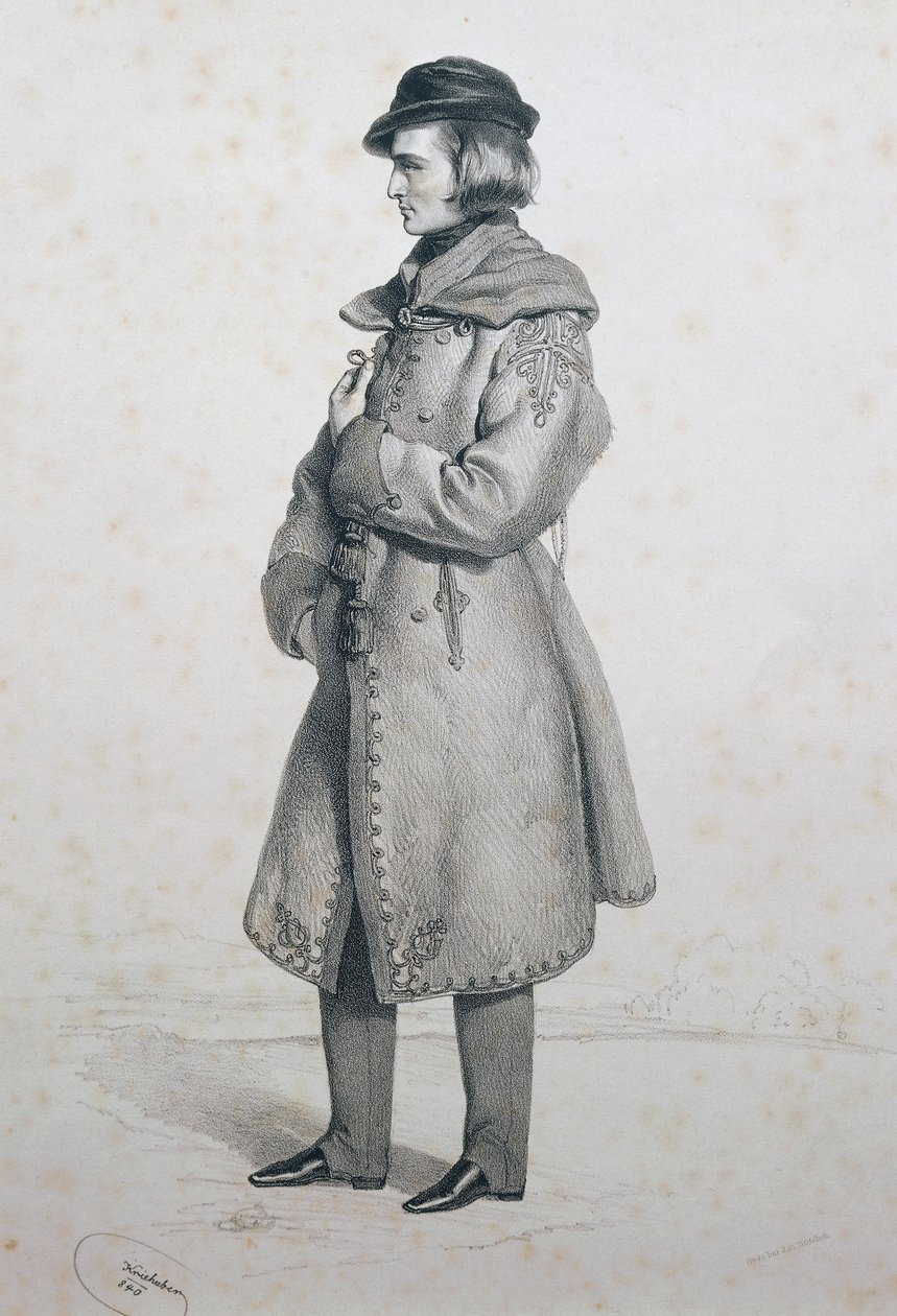 Retrato de Franz Liszt (Pilhagem de Josef Nikolaus Kriehuber