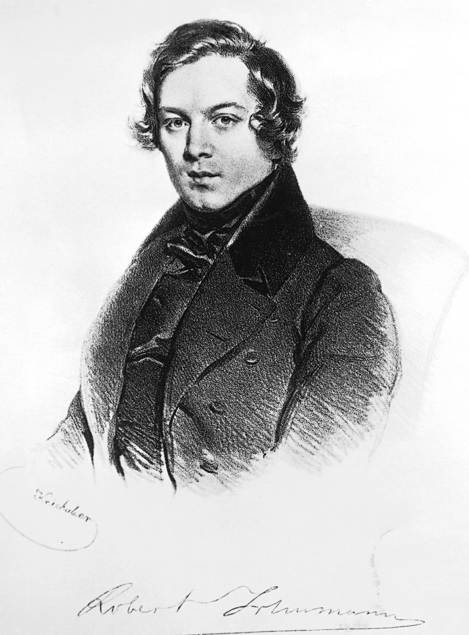 Retrato de Robert Alexander Schumann (Zwickau) de Josef Nikolaus Kriehuber