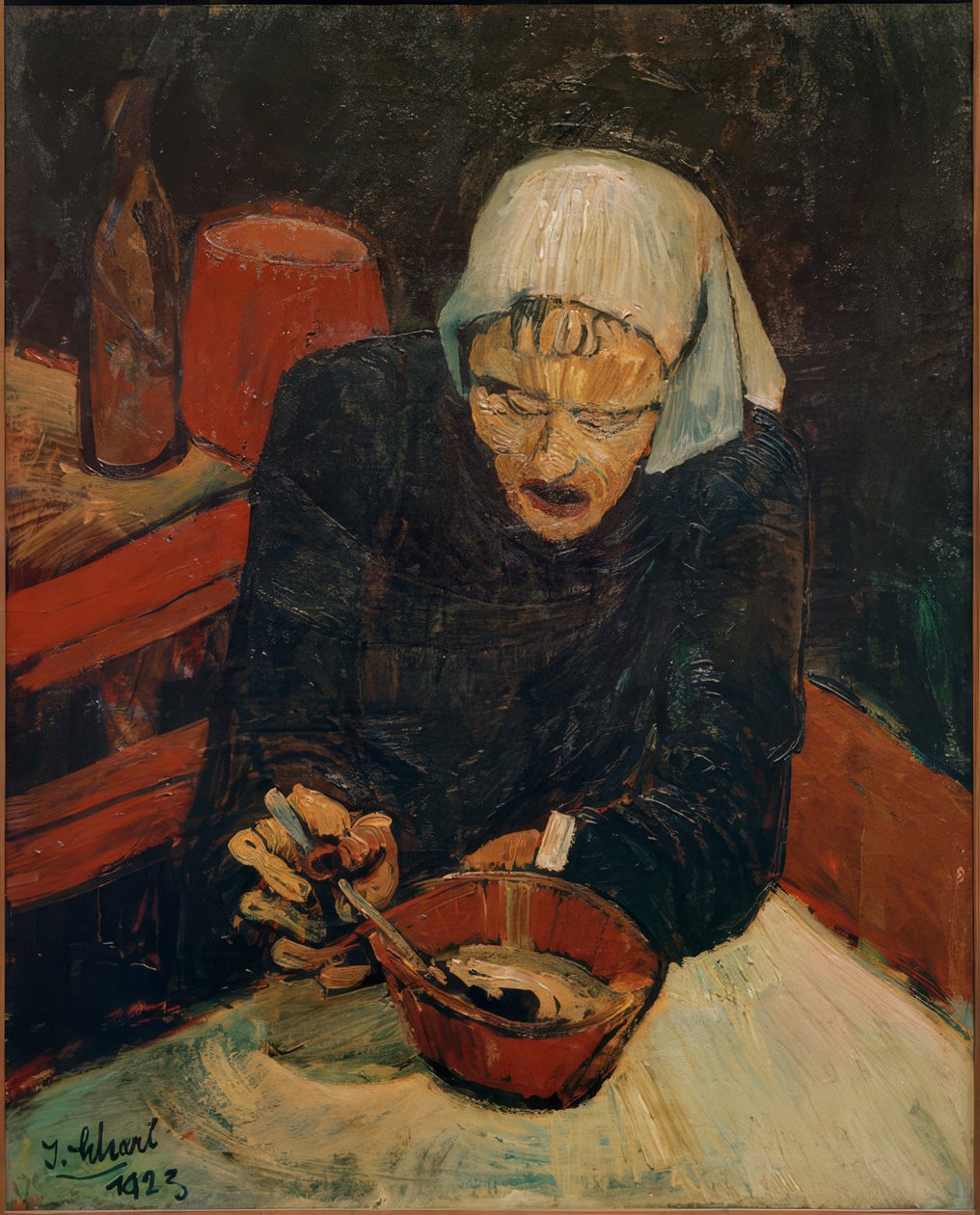 Mulher idosa de Josef Scharl