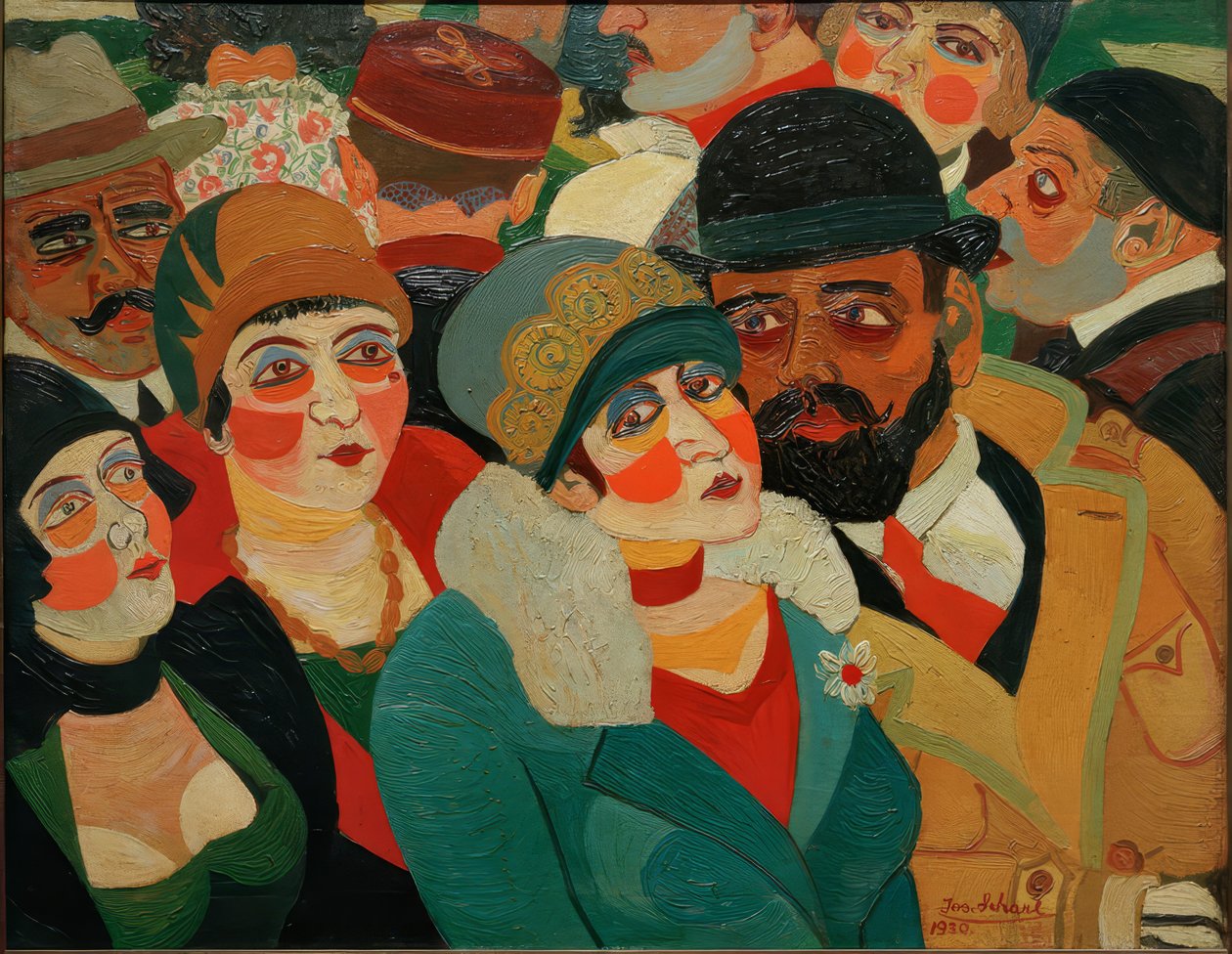 Cena de rua parisiense de Josef Scharl
