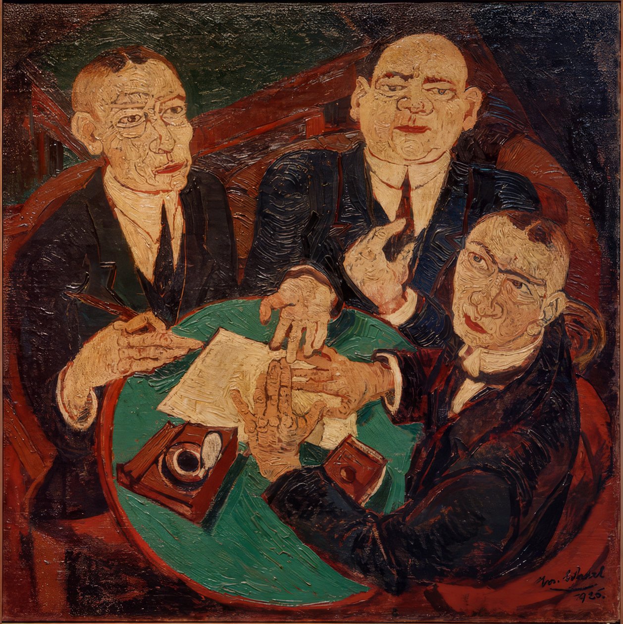 Três comerciantes de Josef Scharl