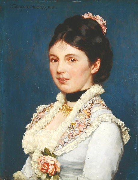 Retrato de uma Senhora de Josef Scheurenberg