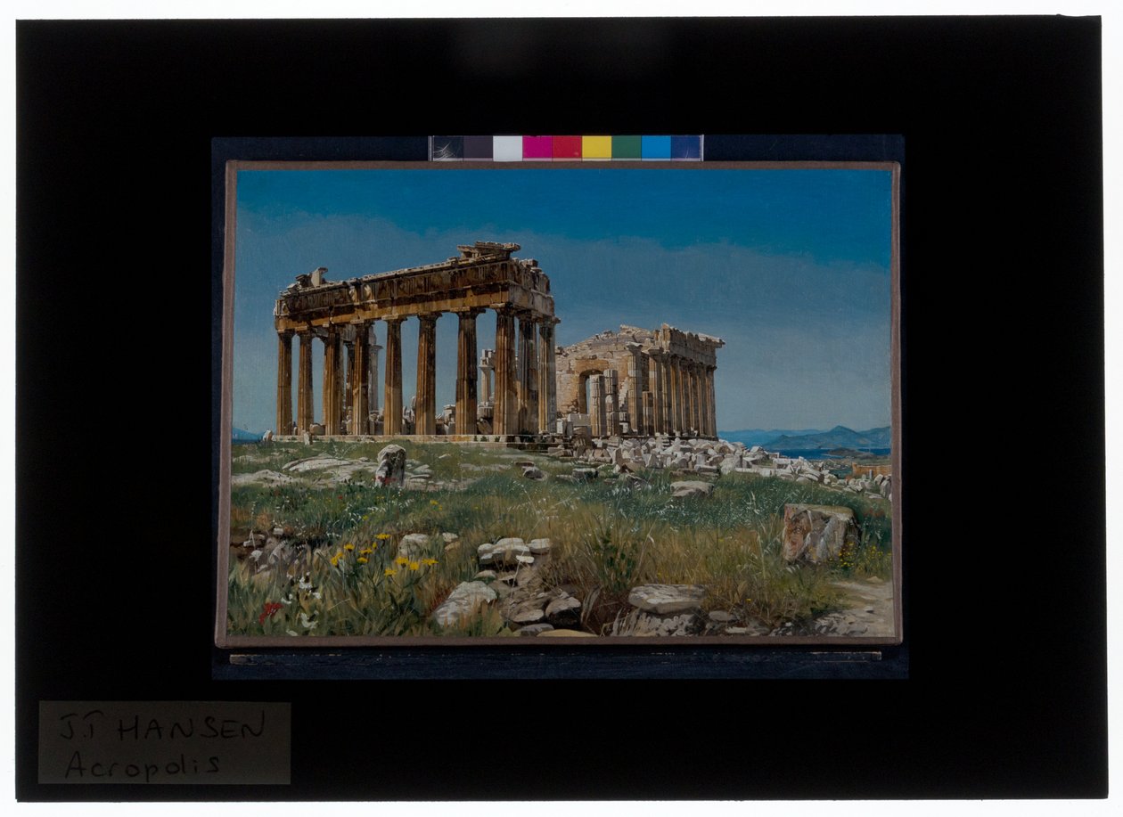 Templo grego, Atenas de Josef Theodor Hansen